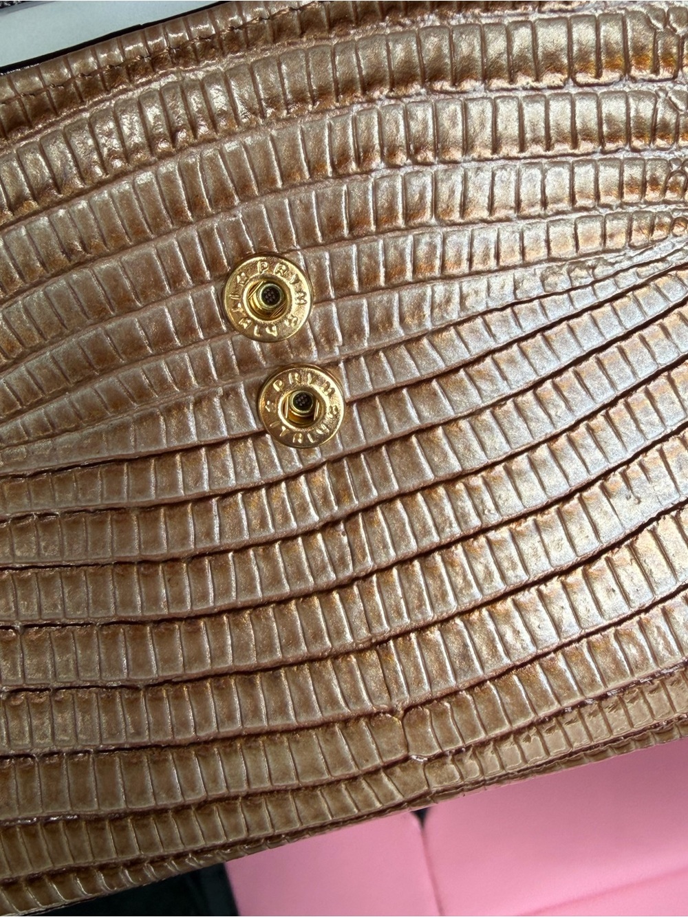 Brahmin Vintage Wallet Croc Embossed Leather Checkbook Complete Set Authentic - Picture 8 of 9